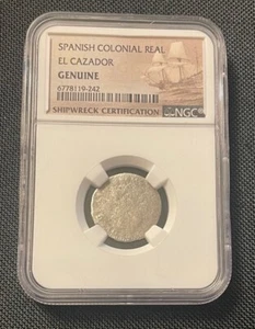 Mexico - El Cazador Silver Real - NGC Genuine - Picture 1 of 4