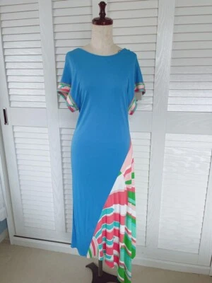 Vestido Emilio Pucci Rayón Seda Cinturón 6HJH78 Talla 40 Nuevo con Etiqueta Foto 1 de 4
