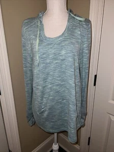 Vintage America Blues Green Blue Hoodie Sweatshirt Size L Front Pocket - Bild 1 von 8