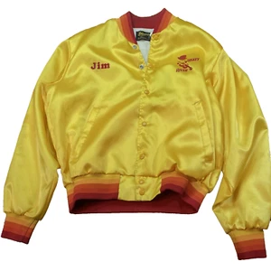 Vintage Swingster Satin Varsity Whiskey River Jacke Large - Bild 1 von 9