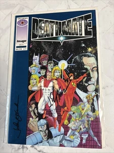 Deathmate #Blue (Valiant Image 1993) 2X SIGNED OSTRANDER & CALAFIORE - Picture 1 of 11