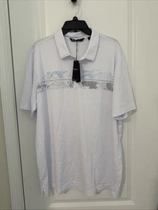NWT MEN'S TRAVIS MATHEW Friendly Isle POLO, SIZE: 2XL COLOR: White - Picture 1 of 4