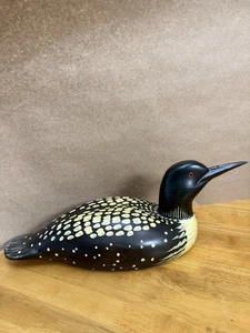 RARE Vintage Loon Decoy Sally McMurray Big Sky Carvers Montana - Picture 1 of 7