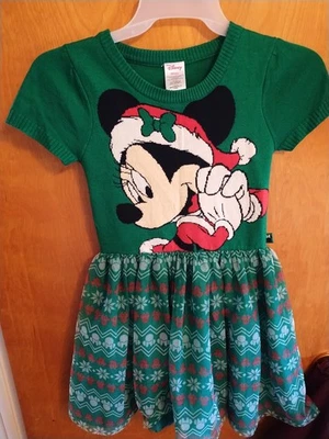 Disney Minnie Mouse Niñas Grande (10-12) Juegos con disfraces Vacaciones Suéter Vestido Foto 1 de 4