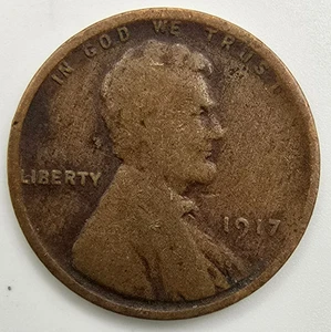 1917 P Lincoln Wheat Cent G You Grade It! Penny Type Coin Free Ship! - Picture 1 of 4
