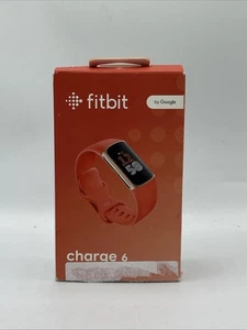 Rastreador de actividad Fitbit Charge 6 Bluetooth - Estuche dorado champán / Banda coralina - Imagen 1 de 5