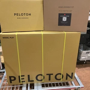 Peloton PL01 Indoor Stationary Exercise Bike - Black BRAND NEW IN BOX NEVER USED - Picture 1 of 3