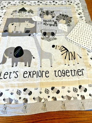 Защитите дикую природу на Gra-White Corron Фланелевая Кроватка Панель + Подложка в горошек Больше не издающаяся - Изображение 1 из 4