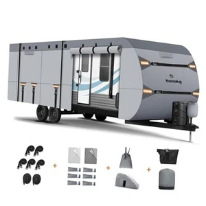 Upgrade 7 Layers RV Cover 22-24 FT, Heavy Duty Travel Trailer RV Cover, - Picture 1 of 7