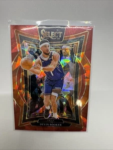 2024-25 Panini Select Devin Booker Red Cracked Ice Prizm Concourse Suns - Bild 1 von 2
