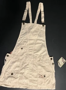 Billabong Overalls Mini Dress Vintage Surfer Style Women's NWT Size Large - Picture 1 of 10