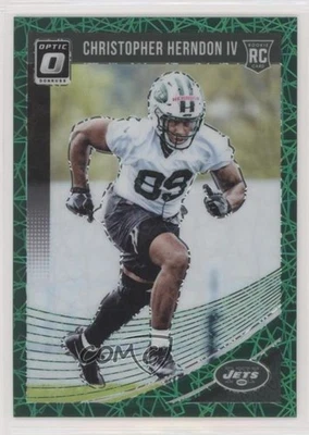 2018 Donruss Optic Rookies Green Velocity Prizm Chris Herndon IV #134 Rookie RC - Image 1 of 2