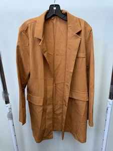 Markenloser Trenchcoat Orange Damen Größe L - Bild 1 von 6