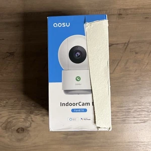 Aosu IndoorCam P1 2K Pan & Tilt WiFi Camera - Works with Alexa & Google - READ - Picture 1 of 7