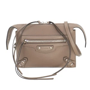 BALENCIAGA Shoulder Bag Leather Brown 655247 Purse 90263525 - Picture 1 of 10