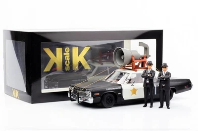1:18 Dodge Monaco 1974 Bluesmobile Con 2 Figure Blues Brothers KK - Immagine 1 di 4