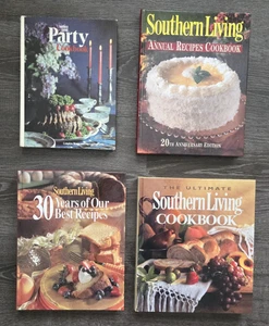 Lot of 4 Southern Living Cookbooks: Party, 20th Anniversary, 30 Years, Ultimate - Picture 1 of 9