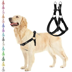 Imbracatura per Cani No Pull Morbida Regolabile Base Nylon Passo in Gilet Cucciolo Esterno Wa... - Foto 1 di 6