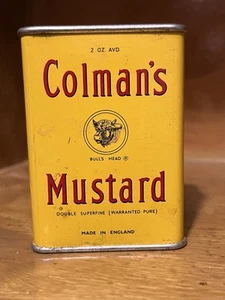 vintage Colman’s “Bull’s Head” Mustard spice tin - Picture 1 of 12