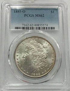 1885-O Morgan Silver Dollar PCGS MS62 - Picture 1 of 3