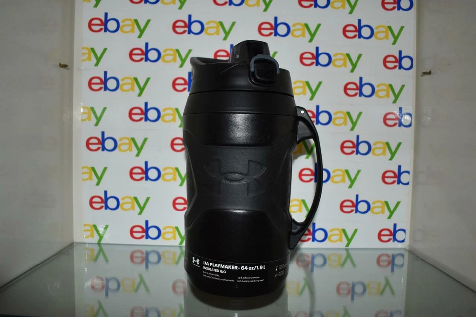 Green UA Playmaker Jug 64 Oz. Water Bottle 1364828 001 Black