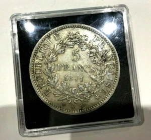 MONNAIE ANCIENNE 5F ARGENT HERCULE * 1871 K  BORDEAUX * - Picture 1 of 2