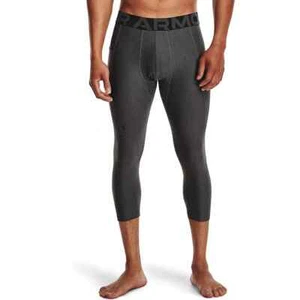 Under Armour Men's Carbon Heather/Black 3/4 Base Layer Leggings (1361586) XL/XXL - Picture 1 of 7