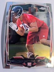 2014 Topps Chrome Football Rookie #199 Jake Matthews - Picture 1 of 3