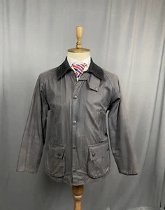 Barbour Bedale Herren Motorradjacke schwarz gewachst mehrere Taschen Größe C38 - Bild 1 von 14