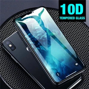 Protection d'écran en verre trempé véritable 10D Full Cover pour téléphones intelligents - Photo 1 sur 12