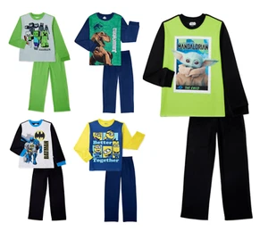 Batman/ Star Wars/ Jurassic World/ Minecraft Boys Pajamas Flannel Sleepwear 2 PC - Picture 1 of 22