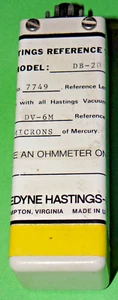 Teledyne Hastings DB-20 Reference Tube 3.1 Microns Hg DV6M SN 7749 - Picture 1 of 5