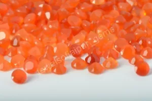 3mm Round Cut Natural Carnelian Untreated Loose Gemstone 100 Pieces - Picture 1 of 8