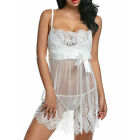 Plus-size-women-sexy-white-lingerie-set-underwear-lace-dress-babydoll-sleepwear