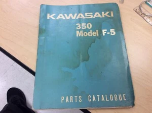 ORIGINAL KAWASAKI 1968 350 MODEL F-5 PARTS CATALOGUE - Picture 1 of 5