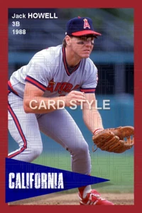 Jack Howell - 1988 California Angels - choose a size - color print - Picture 1 of 4