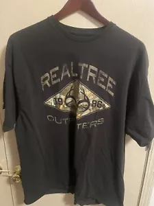 Realtree Outfitters Logo Camouflage Black T-Shirt Size 2XL No Tag. C4 - Picture 1 of 6