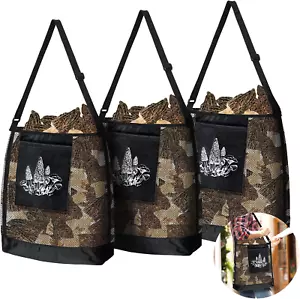 3 Pcs Mushroom Foraging Hunting Bags Black Mesh Mushroom Harvesting Gathering Co - Picture 1 of 12