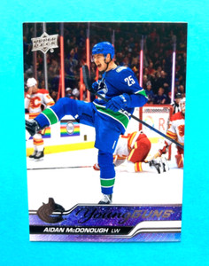 Aidan McDonough  2023-24 Upper Deck Series 1 Young Guns #232 Vancouver Canucks