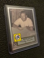 MICKEY MANTLE Collector Card New York Yankees Man Cave 2007 Topps Chrome MMS10