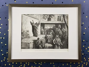 Gustave Doré Engraving Art | Ultra Rare 1st Ed. 1866 | Micah & the Israelites - Picture 1 of 12