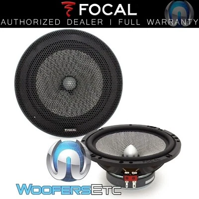 FOCAL W/165AS 6.5" 60W RMS 4-OHM FIBER GLASS CONE MIDBASS DRIVERS SPEAKERS NEW - Image 1 of 4