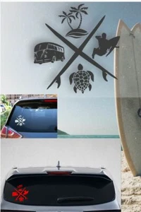 Surf 4 Life Sticker Vinyl Decal - Picture 1 of 18