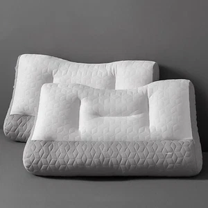 2Pcs Cervical Neck Traction Pillow Ergonomic Orthopedic Pillow Neck Pain Support - Picture 1 of 10