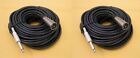 2 Partie - 100Ft XLR 3-pinowy wtyk do 1/4" Mono Plug Mikrofon Przewód Kabel audio