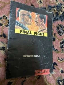 Final fight SNES (Super Nintendo) - MANUAL ONLY - Picture 1 of 2