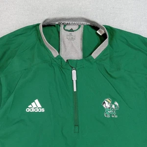 Fighting Irish XL grün Baseball Adidas Pullover 1/4 Zip Climalite Team Issue - Bild 1 von 16