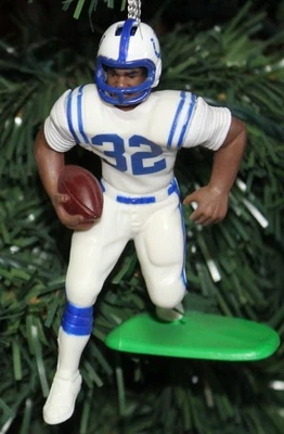 Елочное украшение Edgerrin James Indianapolis Colts 4 дюйма белая футболка Зал славы - Изображение 1 из 2