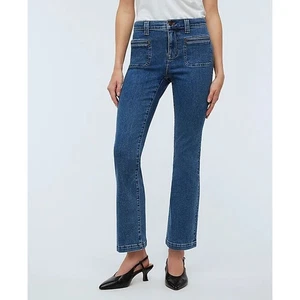 Neu mit Etikett Madewell Damen Mid Rise Kick Out Jeans ausgestelltes Bein Elkton Wash blau Größe 27 - Bild 1 von 12