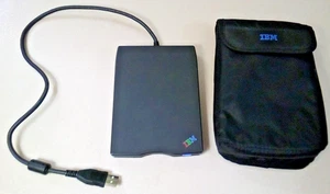 IBM 3.5" Floppy Diskette Drive Portable 19308801-19 Case N533 Tested Working - Picture 1 of 5